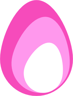 A big pink egg